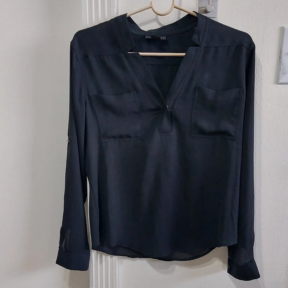 Metaphor Sheer Top Black Size Extra Small